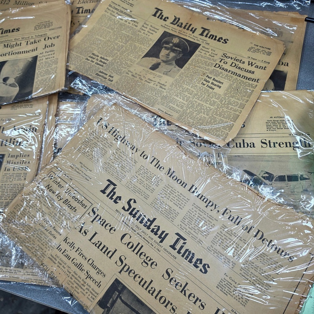 Vintage Brevard County Florida Newspapers 1958-1967 Cold War Space Age Lot 14 - Picture 2 of 16